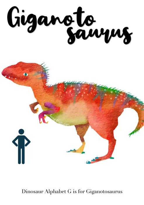 Giganotosaurus（ギガノトサウルス） 恐竜イラスト