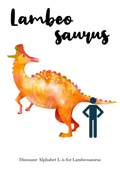 Lambeosaurus（ランベオサウルス） 恐竜イラスト