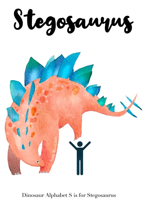 Stegosaurusu（ステゴサウルス） 恐竜イラスト