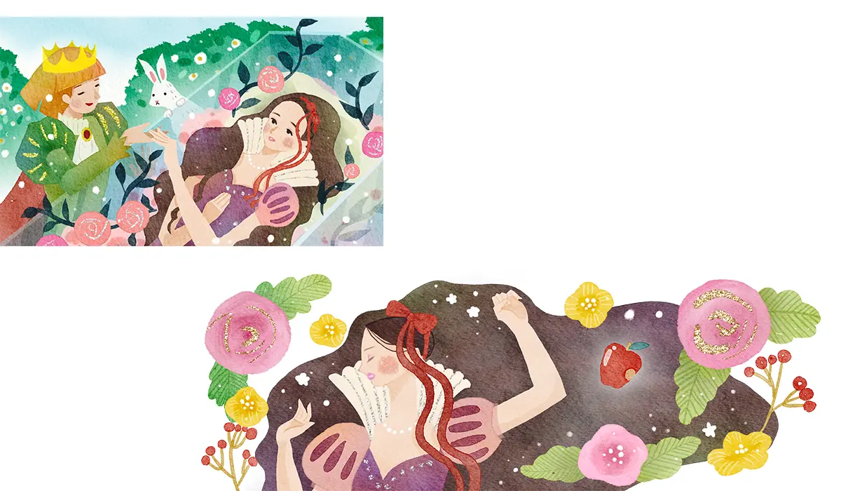 glasspen_snowwhiteALL 白雪姫イラスト